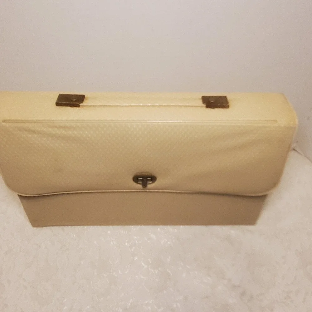 VINTAGE‎ Illuminated Make Up Mirror In Carrying Case Electric Portable 2 Sided